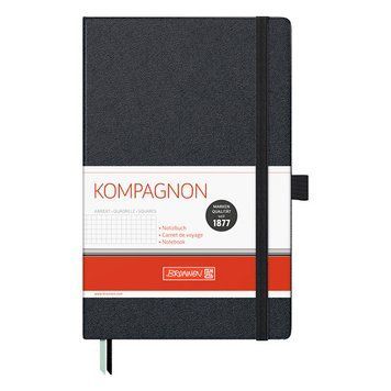 Записна книга блокнот А5 Brunnen 96 арк. клітка тб. обл. чорний Компаньйон 10-552 28 05 10-552 28 05 фото