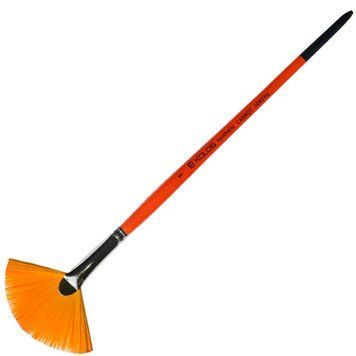 Синтетика плоска Carrot 1097FN № 8 к. р кисть Колос 4823064903225 фото
