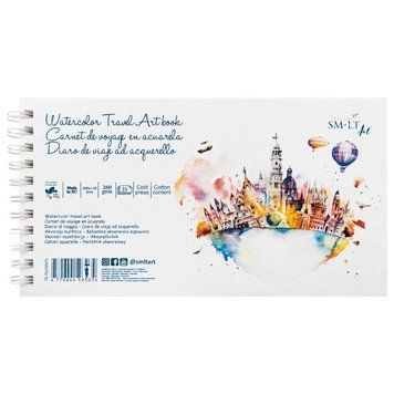 Альбом на спіралі для акварелі SMILTAINIS 15х28 см 260г/м2 25 арк. (4770644593034) 4770644593034 фото