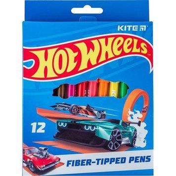 Фломастери Kite Hot Wheels 12 кольорів (HW24-447) HW24-447 фото
