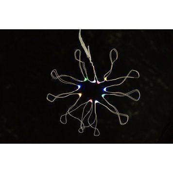 Електрогірлянда YES! Fun 1.10 м LED-нитка, 10 ламп, багатобарвна, 1 реж.миготіння, срібна (801107) 801107 фото