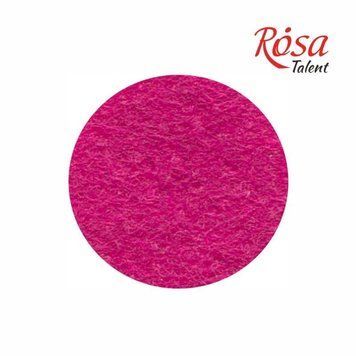 Фетр листовий (поліестер), 21,5х28 см, Рожевий темний, 180г/м2, ROSA Talent 4823064953565 фото