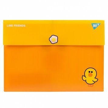 Папка-конверт на кнопці YES Line Friends A4 (492081) 492081 фото