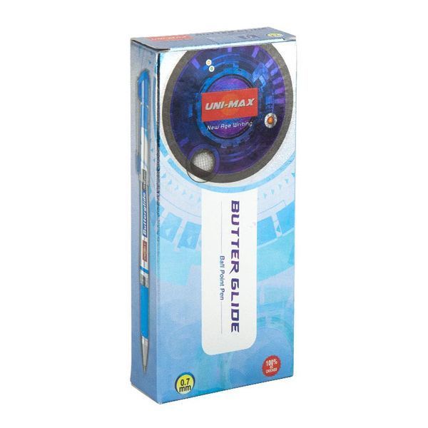 Ручка кулькова Unimax Butterglide чорний 0,7 мм (UX-122-01) UX-122-01 фото