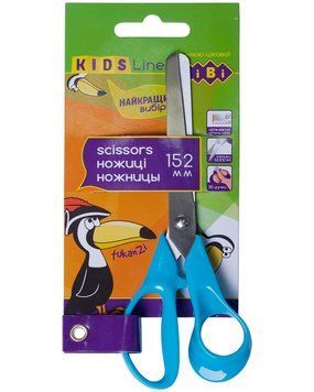 Ножиці ZiBi KIDS Line дитячі 152мм сині (ZB.5014-02) ZB.5014-02 фото