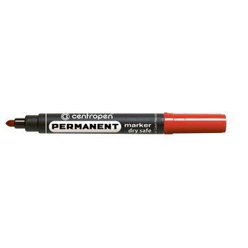 Маркер перманентний Dry Safe Centropen 2.5 мм круглий червоний 8510/02 8510/02 фото