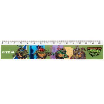 Лінійка пластикова Kite Ninjia Turtles 15 см (NT25-090) NT25-090 фото