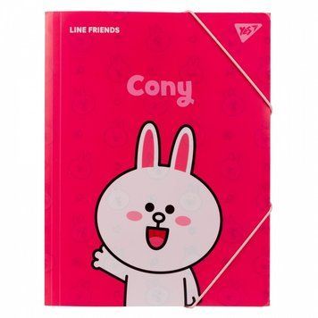 Папка на гумці YES Line Friends.Cony A4 (492097) 492097 фото