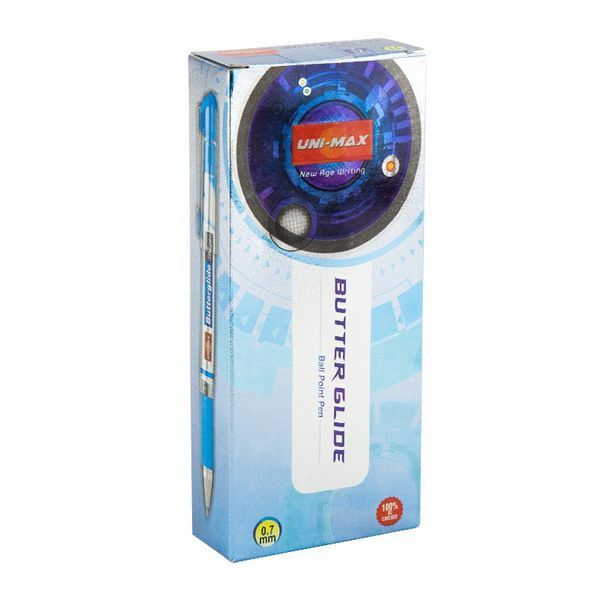 Ручка кулькова Unimax Butterglide синій UX-122-02 UX-122-02 фото