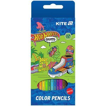 Олівці кольорові Kite Hot Wheels 12 кольорів (HW25-051-2) HW25-051-2 фото