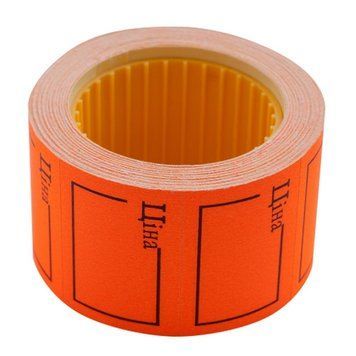 Цінник Buromax ЦІНА прямокутний 240 шт 6 м 35x25 мм помаранчевий (BM.282106-11) BM.282106-11 фото