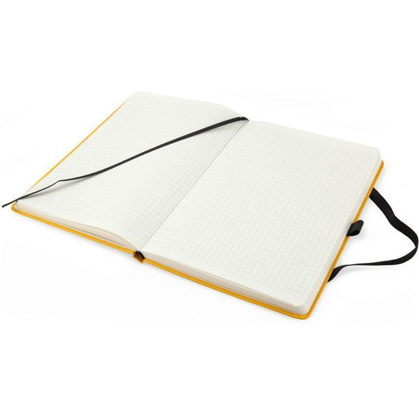 Записна книга блокнот Axent Partner Prime 145х210мм 96арк клітинка,жовтий (8305-08-A) 8305-08-A фото