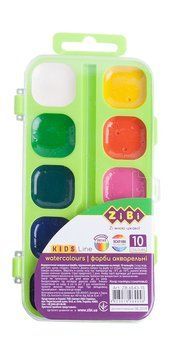 Фарба акварельна Zibi KIDS Line 10кол водорозчинна (ZB.6543-15) ZB.6543-15 фото