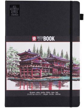Скетчбук Sakura Sketch блокнот 140 г/м2 21х29,7 см 80 л кремово-білий (8712079448530) 8712079448530 фото