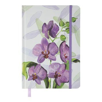 Блокнот на гумці Buromax Orchid А5 96 арк. клітинка (BM.255119-39) BM.255119-39 фото