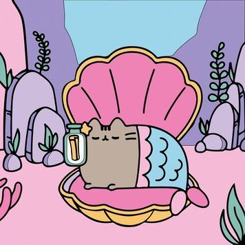 Картина за номерами Santi Pusheen. Русалонька 25х25 см (955030) 955030 фото