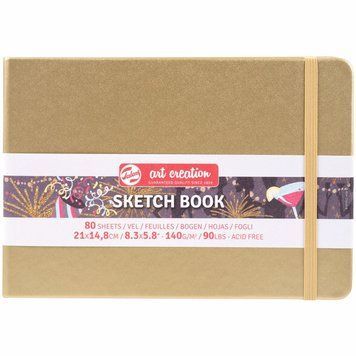 Блокнот для графіки Royal Talens Art Creation 14,8х21 см 140г/м2 80 арк. White Gold (8712079468026) 8712079468026 фото