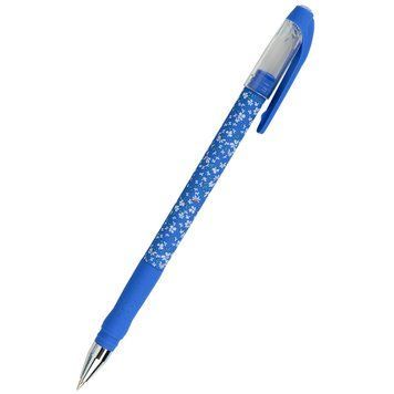 Ручка кулькова Axent Blue floral синя 0.5 мм (AB1049-36-A) AB1049-36-A фото