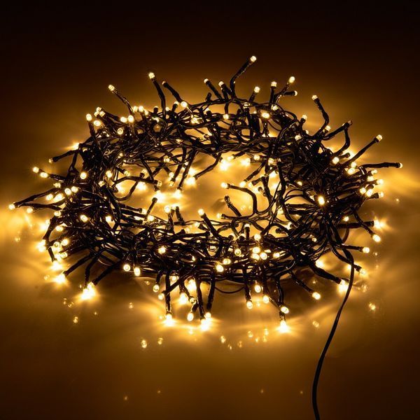 Електрогірлянда вулична Кластер YES! Fun 5 м 250 LED, тепла біла, мерехтіння (975065) 975065 фото