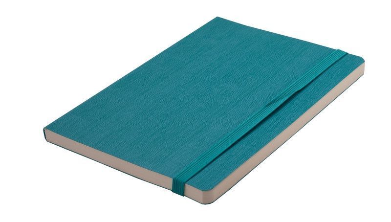 Записна книга блокнот Buromax COLOR TUNES А5 мистецтв. шкіра 96арк. лінія бірюзовий BM.295200-06 BM.295200-06 фото