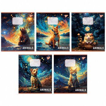 Зошит Yes Dreamer animals 18 аркушів лінія мікс дизайнів (766991) 766991 фото