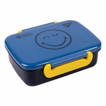 Ланчбокс Yes Smiley World United 420 мл синій (707972) 707972 фото