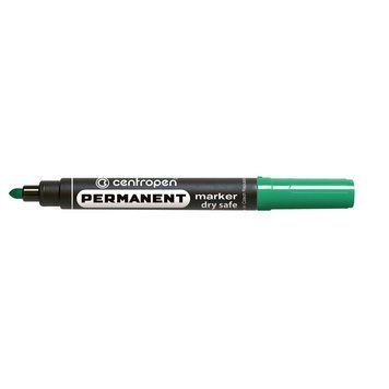 Маркер перманентный Dry Safe Centropen 2.5 мм круглый зел 8510/04 8510/04 фото