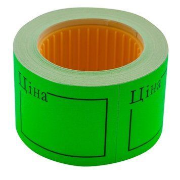 Цінник Buromax ЦІНА прямокутний 150 шт 6 м 50x40 мм зелений (BM.282109-04) BM.282109-04 фото