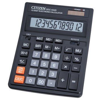 Калькулятор Citizen 12 розрядів SDC-444S SDC-444S фото