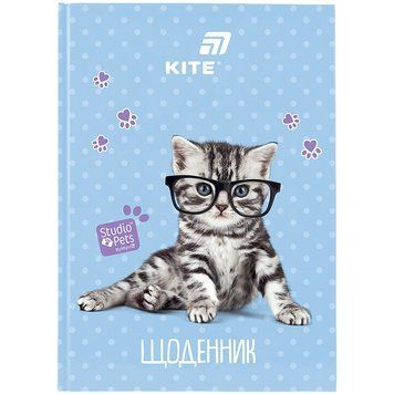 Щоденник шкільний Kite Studio Pets тверда обкладинка (SP26-262-2) SP26-262-2 фото