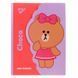 Папка-органайзер із фігурним клапаном на липучці YES Line Friends. Choco A4 (492110) 492110 фото 1