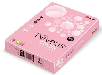 Папір кольоровий пастель Niveus PI25 500 аркушів А4 80 г/м2 рожевий (A4.80.NVP.PI25.500) A4.80.NVP.PI25.500 фото