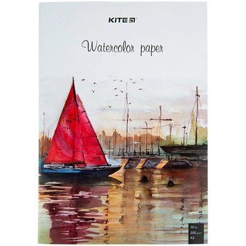 Папір для акварелі Kite А3 10 аркушів 200г/м2 (K23-268) K23-268 фото
