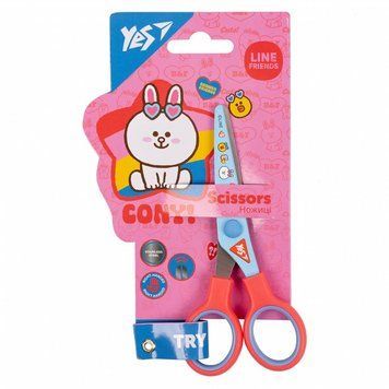 Ножиці дитячі Yes Line friends 13 см з малюнком на лезі (480429) 480429 фото