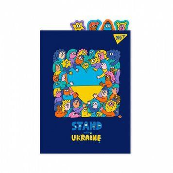 Папка-куток із фігурними роздільниками YES Stand with Ukraine A4 (492182) 492182 фото