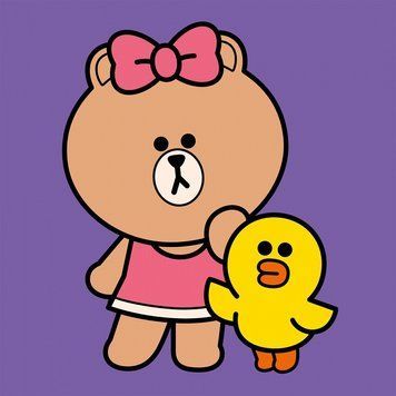 Картина за номерами Santi Line Friends. Чоко та Саллі 25х25 см (955018) 955018 фото
