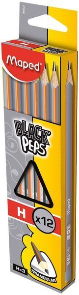 Олівець графітовий Maped Black peps Н без гумки (MP.850025) MP.850025 фото