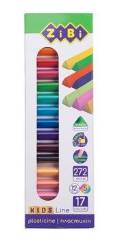 Пластилин ZiBi KIDS Line 17 цв. 272 г (12 цв.+5 неон) (ZB.6228) ZB.6228 фото