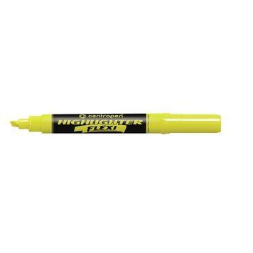 Маркер текстовыделитель FLEXI Centropen 1-5 мм скош желтый 8542/05 8542/05 фото