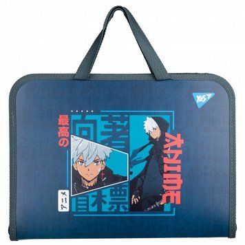 Папка-портфель на блискавці із тканинними ручками Yes Anime FC (492247) 492247 фото