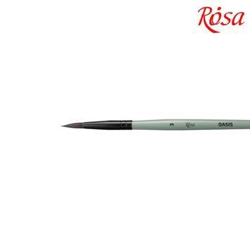 Кисть єнот Rosa OASIS 188 кругла № 3 (4823098516941) 4823098516941 фото