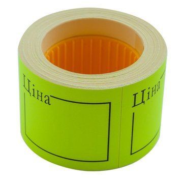 Цінник Buromax ЦІНА прямокутний 150 шт 6 м 50x40 мм жовтий (BM.282109-08) BM.282109-08 фото