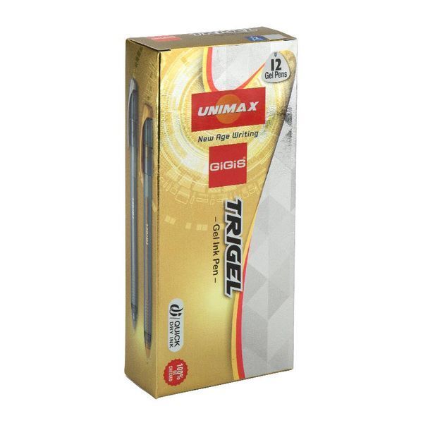 Ручка гелева Unimax Trigel-3 срібло 1мм (UX-131-34) UX-131-34 фото