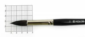 Пензель Rosa білка кругла Classic 3049R №11 Колос 4230490R11 4823064900163 фото