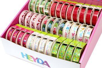 Набір дизайнерської липкої стрічки Heyda Весна 36 шт. по 15 смx10м 9 од (4005329122552) 4005329122552 фото
