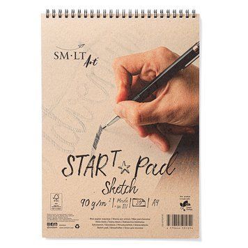 Альбом для ескізів на спіралі SMILTAINIS STAR T А4 90г/м2 20 арк. (4770644591054) 4770644591054 фото