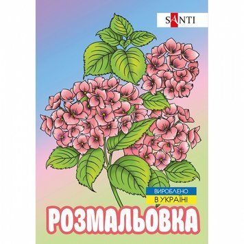 Розмальовка-антистрес Santi Флористика 12 стор. (743058) 743058 фото