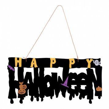 Декор Happy Halloween YES Fun Хелловін 41х20 см фетр (973704) 973704 фото