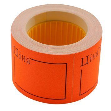Цінник Buromax ЦІНА прямокутний 150 шт 6 м 50x40 мм помаранчевий (BM.282109-11) BM.282109-11 фото