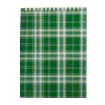 Записна книга блокнот Buromax A5 48 л клітка на пружині зелений (BM.2470-04) BM.2470-04 фото